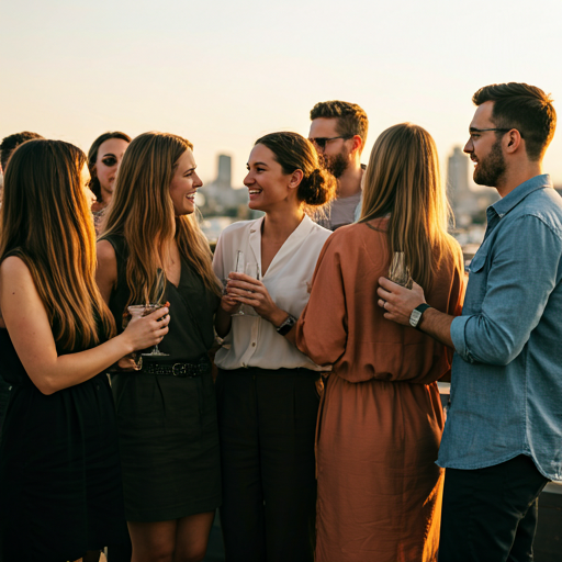 People at social event